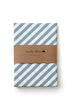Fitted Sheet Single Stripes Stone Blue